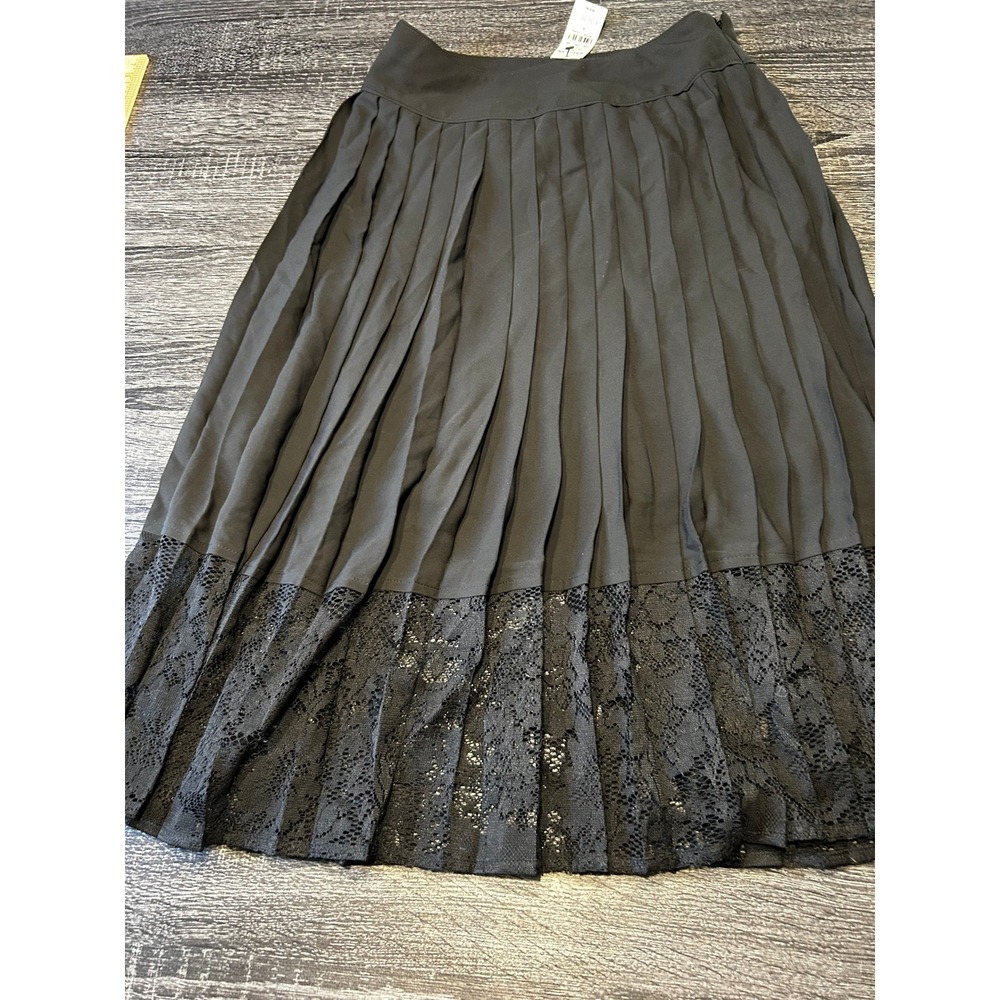 Express Pleated Skirt with Lace Hem – Women's Size 0 – NWT - Picture 3 of 6